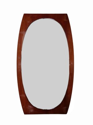 Mid-Century Italian Teak Mirror, 1960s-YTI-620087