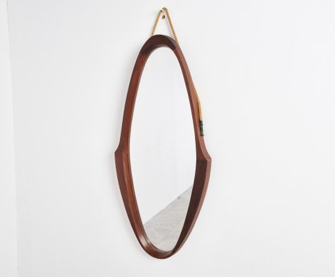 Mid-Century Italian Teak Mirror, 1960s-IRH-1791500