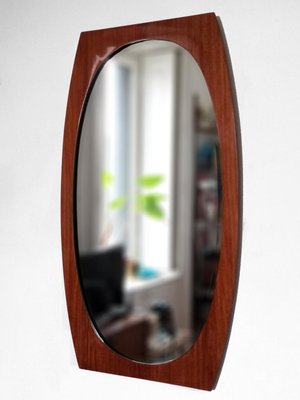 Mid-Century Italian Teak Mirror, 1960s-YTI-620087