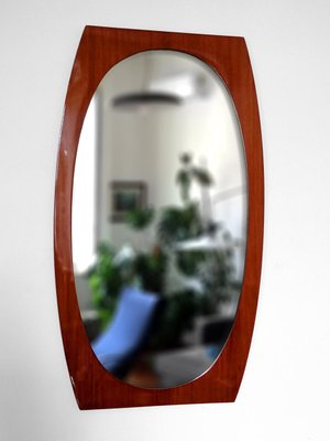 Mid-Century Italian Teak Mirror, 1960s-YTI-620087