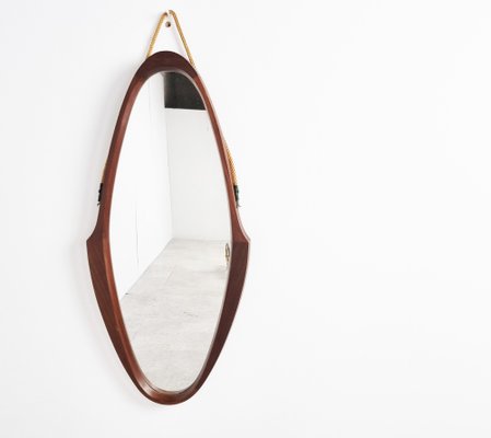 Mid-Century Italian Teak Mirror, 1960s-IRH-1791500