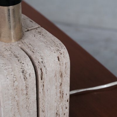 Mid-Century Italian Travertine Table Lamp-JRP-1115140