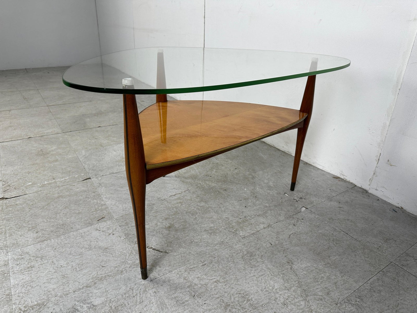 Mid-Century Italian Tripod Coffee Table by Cesare Lacca, 1950s-IRH-1718954