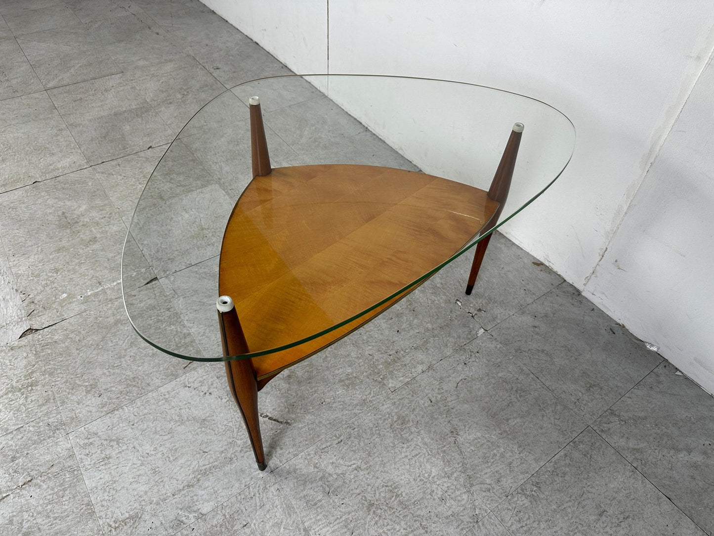 Mid-Century Italian Tripod Coffee Table by Cesare Lacca, 1950s-IRH-1718954