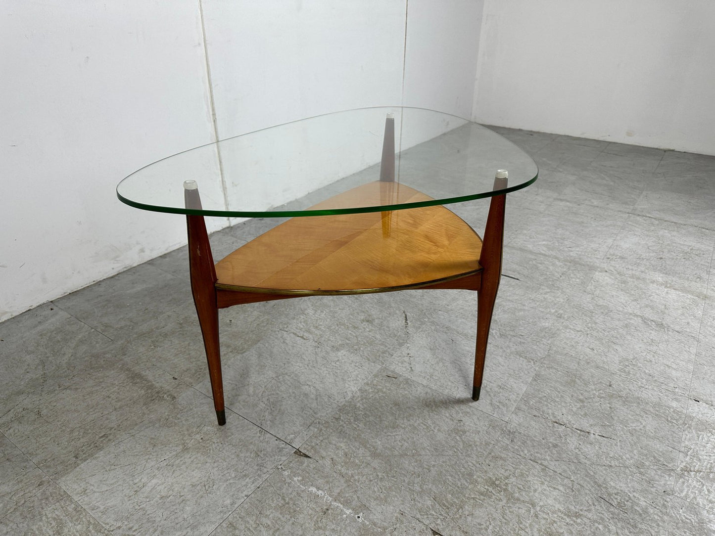 Mid-Century Italian Tripod Coffee Table by Cesare Lacca, 1950s