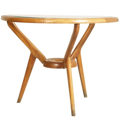 Mid-Century Italian Tripod Round Coffee Table by Paolo Buffa for Brugnoli Mobili-NJV-1155962