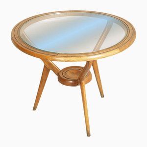 Mid-Century Italian Tripod Round Coffee Table by Paolo Buffa for Brugnoli Mobili-NJV-1155962