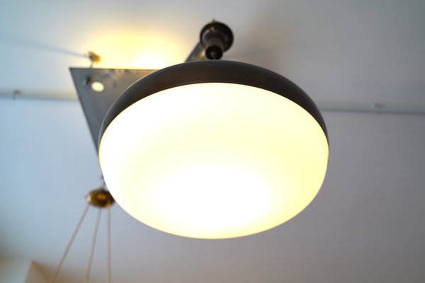 Mid-Century Italian UFO Ceiling Lamp from Stilnovo, 1950s-OT-753216