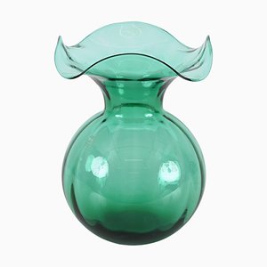 Mid-Century Italian Vase in Green Murano Glass by Ivv, 1970s-JDR-1762652