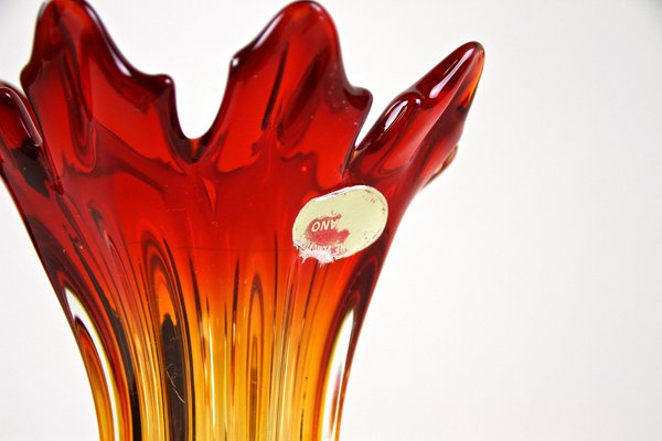 Mid-Century Italian Vase in Murano Glass, 1960s-TQA-1322002