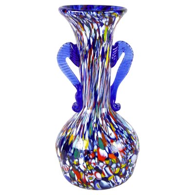 Mid-Century Italian Vase in Murano Glass by Fratelli Toso, 1940s-TQA-1322011