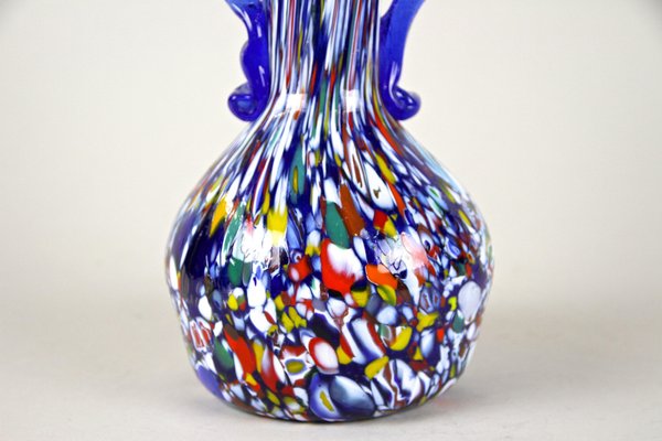 Mid-Century Italian Vase in Murano Glass by Fratelli Toso, 1940s-TQA-1322011