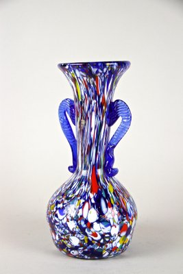 Mid-Century Italian Vase in Murano Glass by Fratelli Toso, 1940s-TQA-1322011