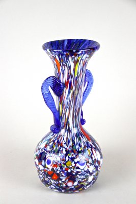 Mid-Century Italian Vase in Murano Glass by Fratelli Toso, 1940s-TQA-1322011