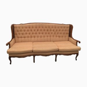 Mid-Century Italian Velvet Sofa in the style of Paolo Buffa, 1950s-OXJ-823991