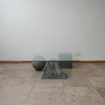 Mid-Century Italian Vignelli Style Concret Coffee Table-JRP-1082936