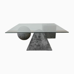 Mid-Century Italian Vignelli Style Concret Coffee Table-JRP-1082936