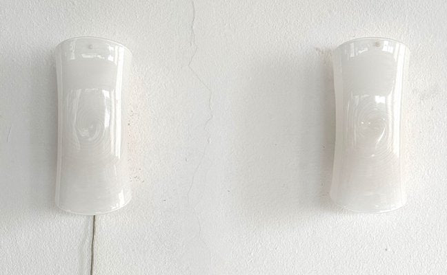 Mid-Century Italian Wall Sconces in Murano Glass and Brass by La Murrina, 1980s, Set of 2-VNE-2042118