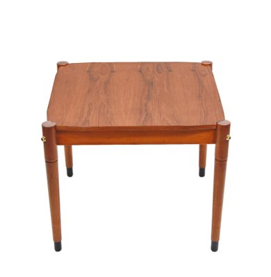 Mid-Century Italian Walnut and Brass Rectangular Coffee Table, 1960s-JDR-1166919