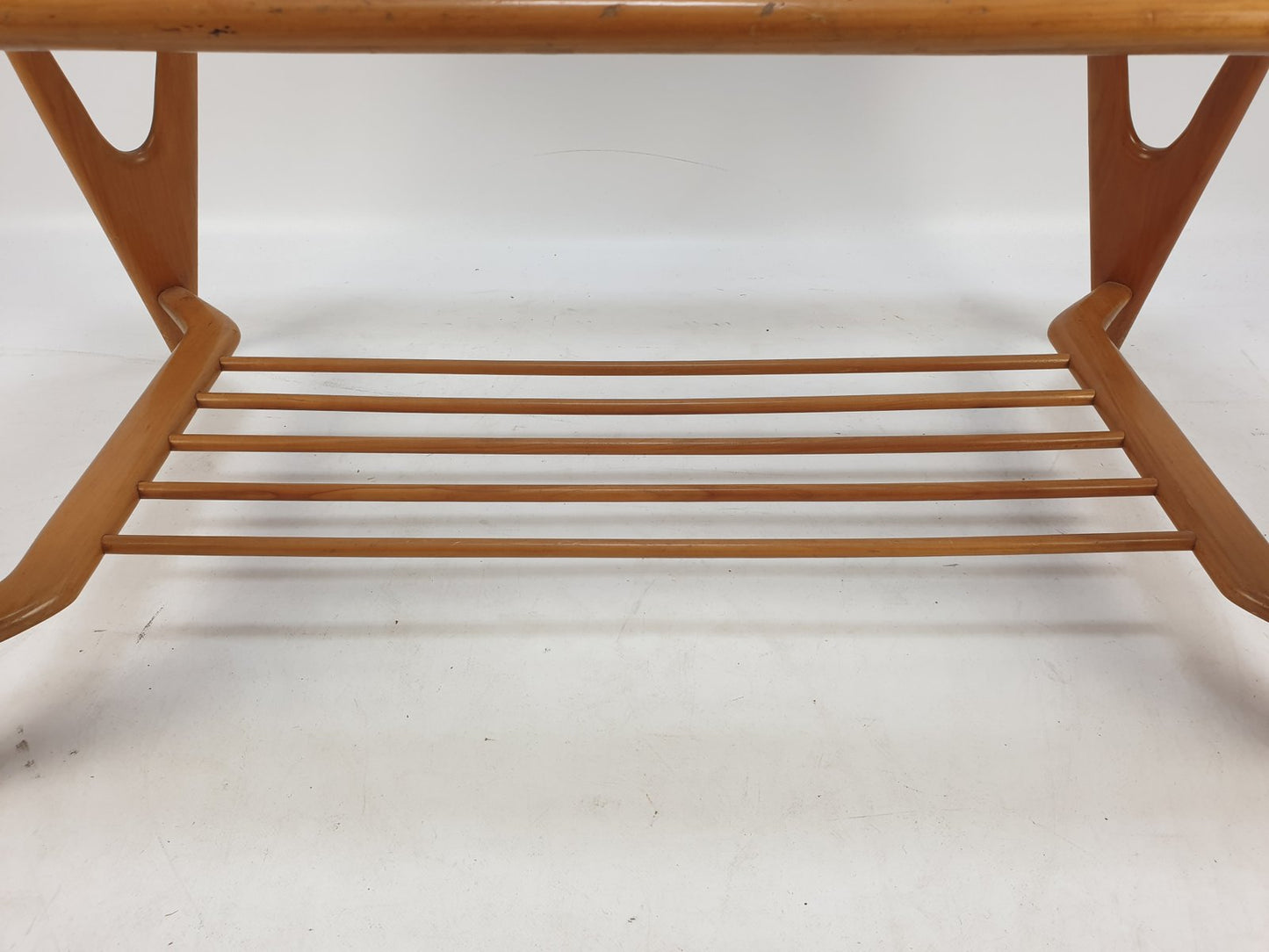 Mid-Century Italian Walnut Coffee Table in the Style of Cesare Lacca for Cassina, 1950s