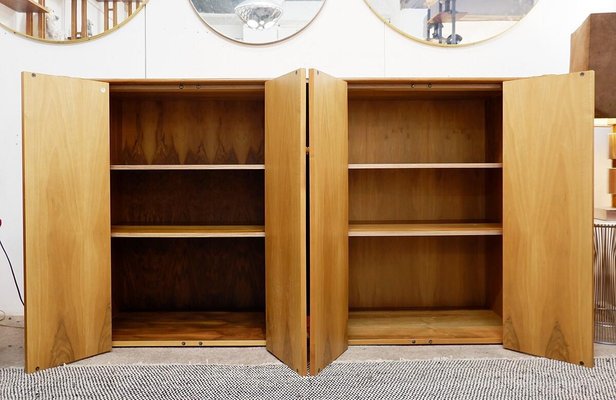 Mid-Century Italian Walnut Scuderia Sideboard by Carlo Scarpa for Bernini-JG-1317232