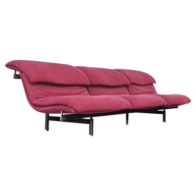 Mid-Century Italian Wave 3-Seater Sofa by Giovanni Offredi for Saporiti, 1970s-GDD-1337616