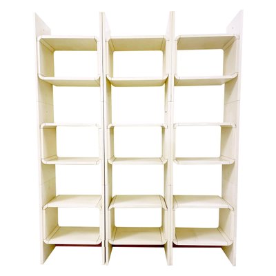 Mid-Century Italian White Lacquered Shelves, 1970s-FGA-1188521