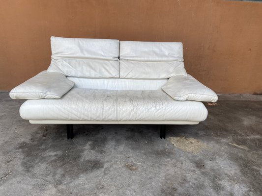 Mid-Century Italian White Leather Alanda Sofa by Paolo Piva for B&B Italia / C&B Italia, 1970s-DHH-681873