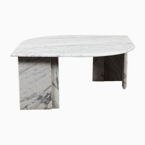 Mid-Century Italian White Marble Coffee Table, 1970s-UE-1727117