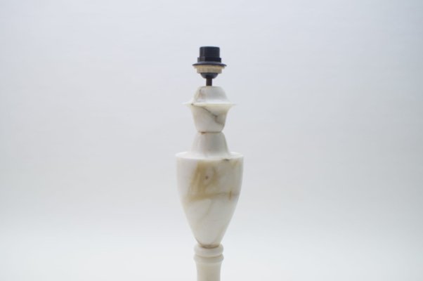 Mid-Century Italian White Marble Floor Lamp, 1960s-KQB-581917