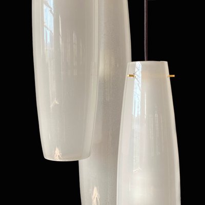 Mid-Century Italian White Pendant Ceiling Lamp, 1960s-HWV-713690