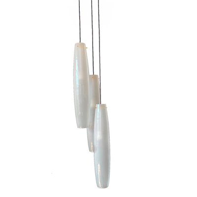 Mid-Century Italian White Pendant Ceiling Lamp, 1960s-HWV-713690