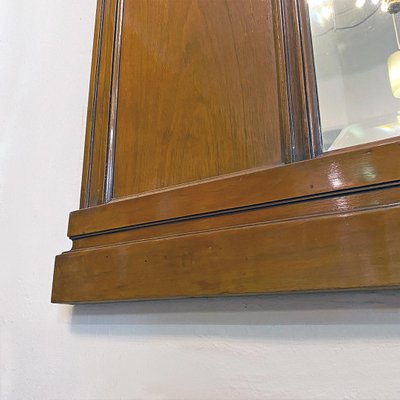 Mid-Century Italian Wood and Brass Details Dresser Mirror, 1950s-GDD-1096993