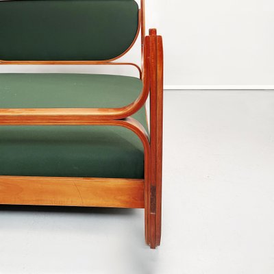 Mid-Century Italian Wood and Fabric L12 Double Bed by Fulvio Raboni, 1959-GDD-1340296