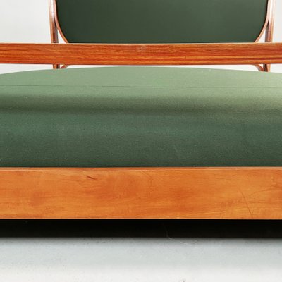 Mid-Century Italian Wood and Fabric L12 Double Bed by Fulvio Raboni, 1959-GDD-1340296