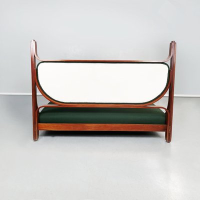 Mid-Century Italian Wood and Fabric L12 Double Bed by Fulvio Raboni, 1959-GDD-1340296