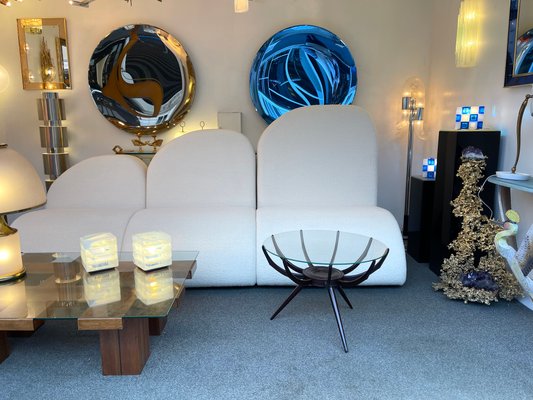 Mid-Century Italian Wood and Glass Spider Coffee Table by Carlo De Carli, 1950s-FUE-1145260