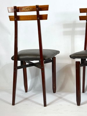 Mid-Century Italian Wood Chairs, Set of 6-OT-1117754