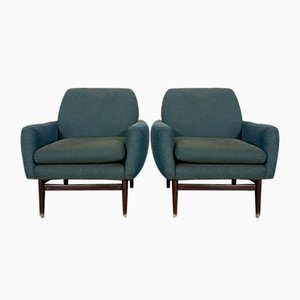 Mid-Century Italian Wood Modern Armchairs, 1960s, Set of 2-OT-1185274