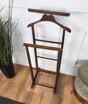 Mid-Century Italian Wood Valet Stand Dressboy, 1970s-EUP-1817100