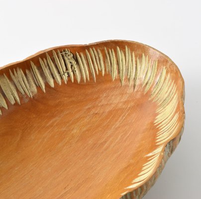 Mid-Century Italian Wooden Bowl from Macabo Cusano Milanino, 1950s-IXK-1807193