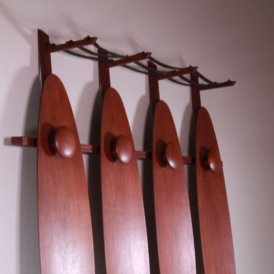 Mid-Century Italian Wooden Coat Rack-VJY-2021267