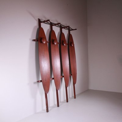 Mid-Century Italian Wooden Coat Rack-VJY-2021267