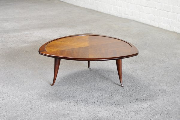 Mid-Century Italian Wooden Coffee Table in the Ssyle of Cesare Lacca, 1960s