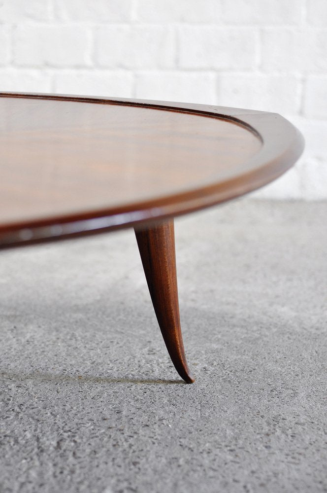 Mid-Century Italian Wooden Coffee Table in the Ssyle of Cesare Lacca, 1960s-WUY-1737277