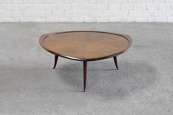 Mid-Century Italian Wooden Coffee Table in the Ssyle of Cesare Lacca, 1960s