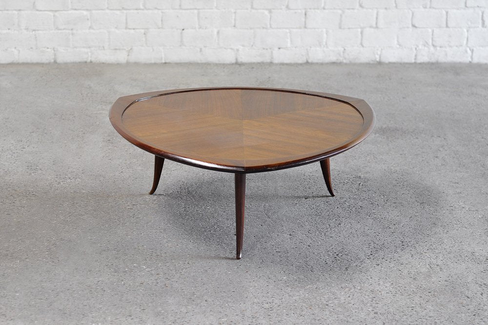 Mid-Century Italian Wooden Coffee Table in the Ssyle of Cesare Lacca, 1960s-WUY-1737277