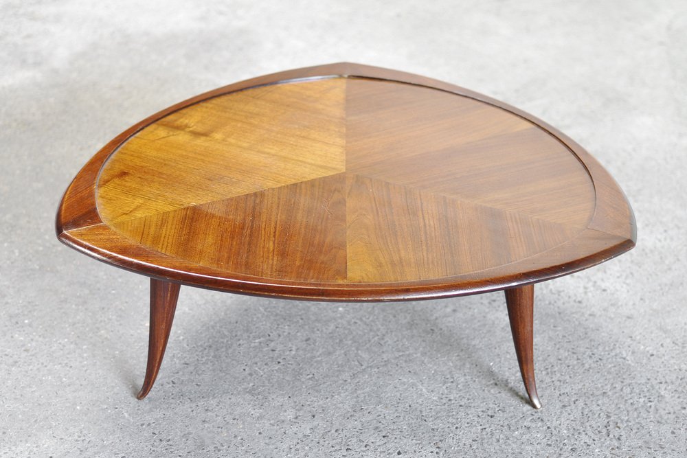 Mid-Century Italian Wooden Coffee Table in the Ssyle of Cesare Lacca, 1960s-WUY-1737277