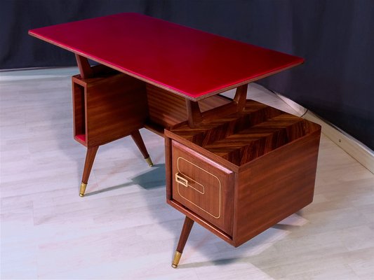 Mid-Century Italian Writing Desk attributed to La Permanente Mobili Cantù, 1955-MTX-1770544