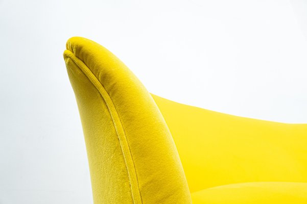 Mid-Century Italian Yellow Fabric Sofa, 1960s-FGA-986215